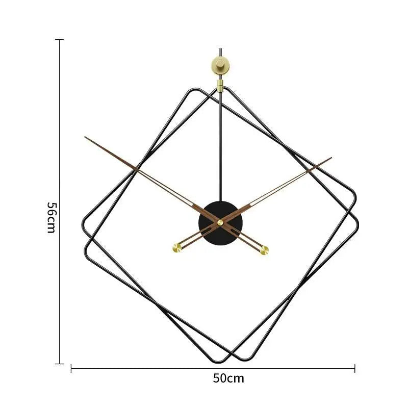 Horloge Murale Losange Design